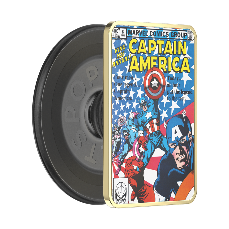 Enamel Captain America Comic Book — PopGrip for MagSafe image number 0