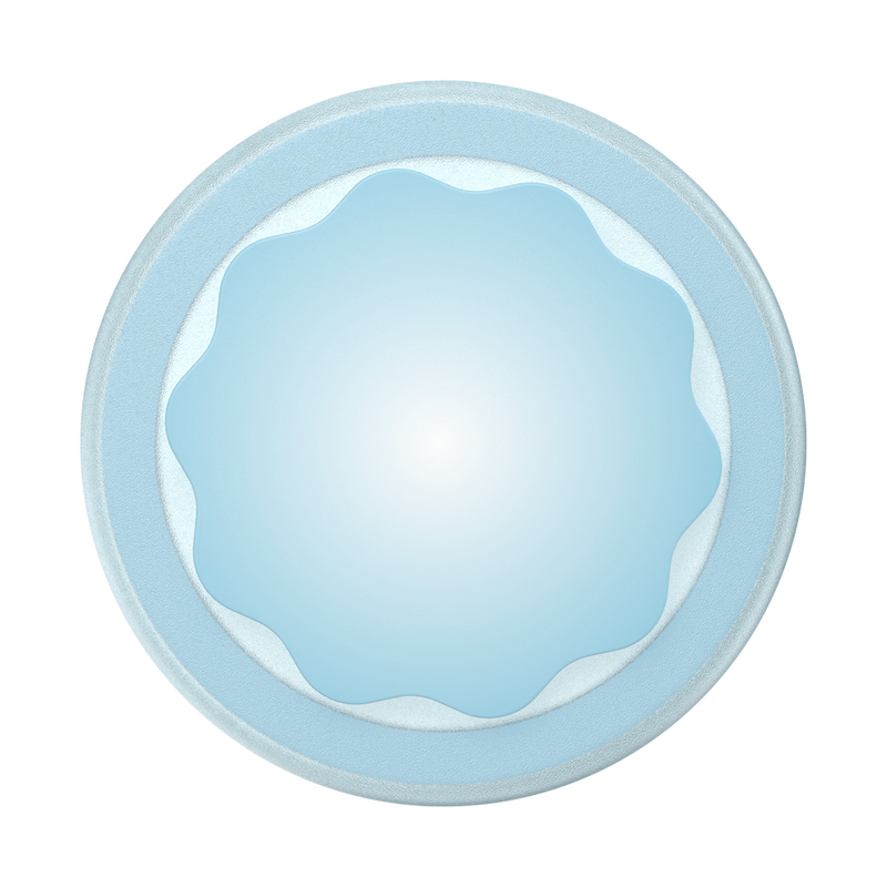 Molded Flower Blue Sigh — PopGrip for MagSafe - Round image number 1